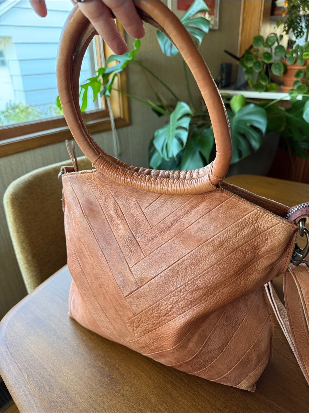 latico Leather Dalton Crossbody Bag in Tan